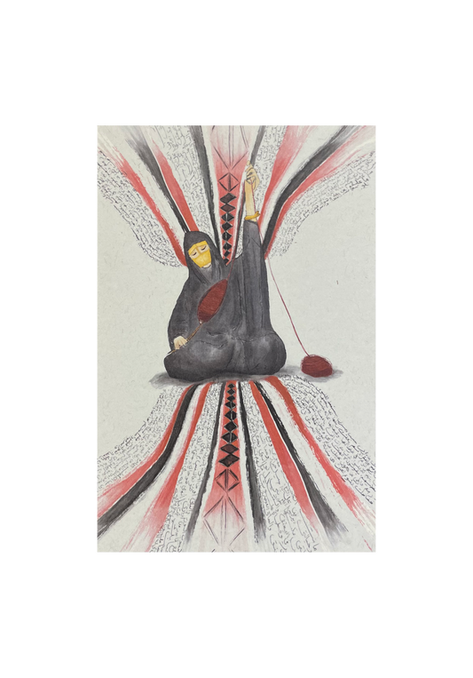 امرأة تغزل التاريخ